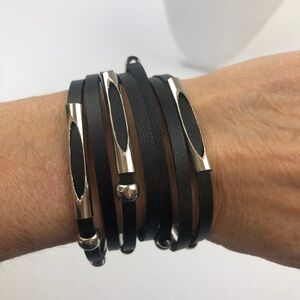Yik Fung Leather Snap Bracelet